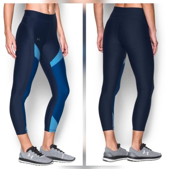 Under Armour Pants - Under Armour Color Block Blue Legging Pant Tights